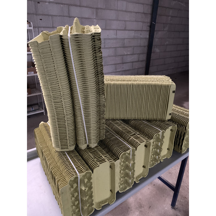 Inline compression and strapping unit fully automatic